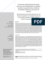 Instrumento Multiprofissional de Rastreio para Risco de Broncoaspiração em Ambiente Hospitalar À População Idosa Evidências de Validade Baseada Nos Processos de Resposta