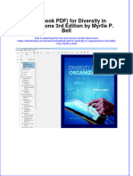 Etextbook PDF For Diversity in Organizations 3rd Edition by Myrtle P Bell