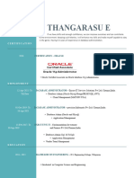 THANGARASUE - 7 Yrs - Oracle DBA Onprem - Chennai - Cognizant