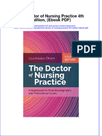 The Doctor of Nursing Practice 4th Edition Ebook PDF