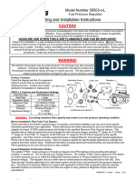 Model 59503 C L Regulator Instructions