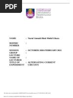 Lab Report Alternating Current