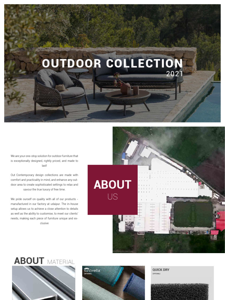 Outdoor Furniture Collection 2021 | PDF | Chair | Textiles