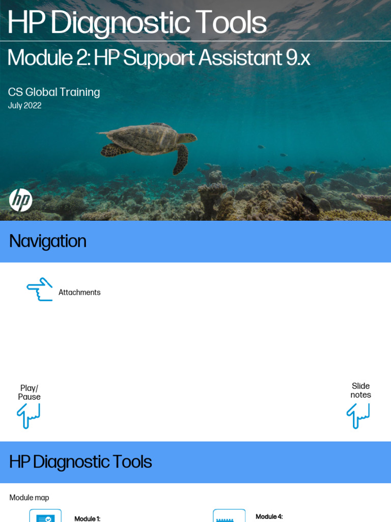 HP Diagnostic Tools Module 2 HP Support Assistant 9.x PDF