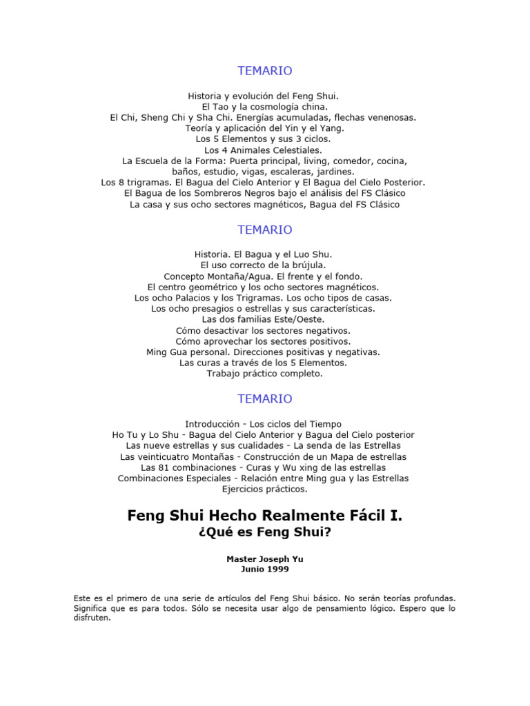 Curso FS Avanzado Mixmail | PDF | Feng Shui