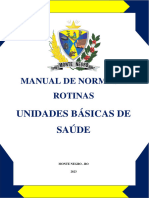 Manual de Normas e Rotinas - Ubs - Monte Negro - 2023