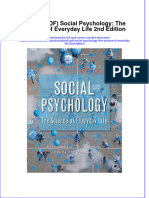 Ebook PDF Social Psychology The Science of Everyday Life 2nd Edition
