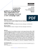 Online social networks and micro-blogging in political campaigning