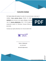 Carta de Trabajo