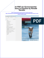 Etextbook PDF For Environmental Ethics Theory in Practice by Ronald Sandler