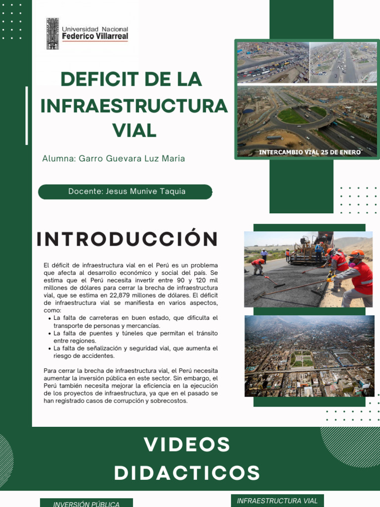 Déficit de La Infraestructura Vial | PDF