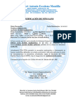 Certificación de Niño Sano Jorge Luis