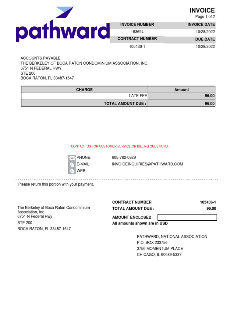 Invoice for Berkeley Condo Association | PDF | Accounts Payable | Economies