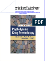 Psychodynamic Group Psychotherapy Fifth Edition 5th Edition Ebook PDF