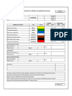 Registro de Control de Residuos Solidos