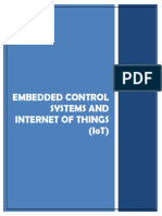 Embedded Control Systems and Internet of Things (Iot)