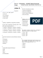 Chemistry - Section A: Mock Test # 4 - Chemistry - Ncert Back Exercise (Converted To MCQS)