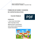 Plan de Trabajo Formacion de Padres