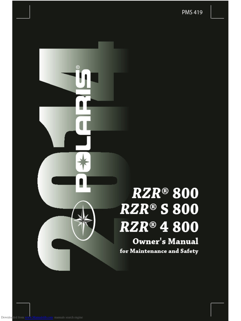 RZR 800 | PDF | Traffic Collision | Vehicles