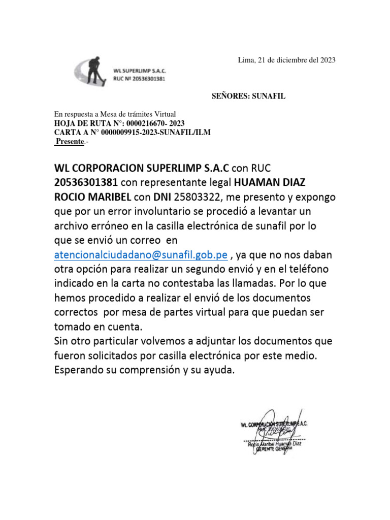 Carta sunafil pdf