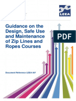 LEEA-057 Guidance On The Design Safe Use and Maintenance of Zip Lines and Ropes Courses-V1 July 2014