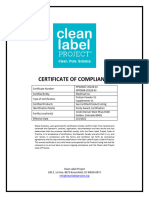 CLP Certificate PlantFuel 02032022