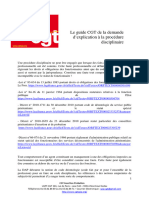 Guide CGT de La Demande Dexplication A La Procedure Disciplinaire