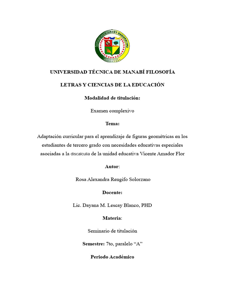 Seminario de Titulacion actividad-N1-Rosa | PDF | Inclusión (Educación ...