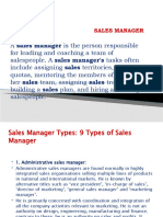 Sales Manager