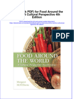 Etextbook PDF For Food Around The World A Cultural Perspective 4th Edition