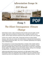 11 Best Deforestation Essays in 200 Words