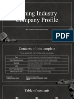 Mining Industry Company Profile by Slidesgo