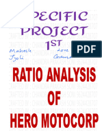 Specific Project 1 and 2 On Heromotocorp
