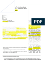 Pouch Roll Technique For Implant Soft Tissue Augmentation - A Variation of The Modified Roll Technique