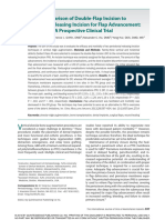 Comparison of Double-Flap Incision To Periosteal Releasing Incision For Flap Advancement