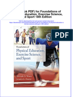 Etextbook PDF For Foundations of Physical Education Exercise Science and Sport 18th Edition