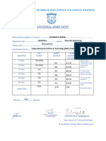 Diploma Marksheet 