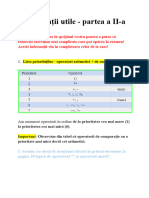 Informații Utile - Partea A II-a