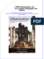 Ebook PDF Urbanization An Introduction To Urban Geography 3rd Edition