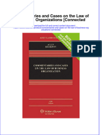 Commentaries and Cases On The Law of Business Organizations Connected