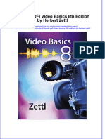 Ebook PDF Video Basics 8th Edition by Herbert Zettl