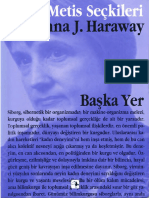 (Metis Seçkileri) Donna J. Haraway - Başka Yer - Donna Hawaway'Den Seçme Yazılar. 14-Metis Yayınları (2010)