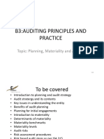 Planning, Materiality and Audit Risk Handout - 2