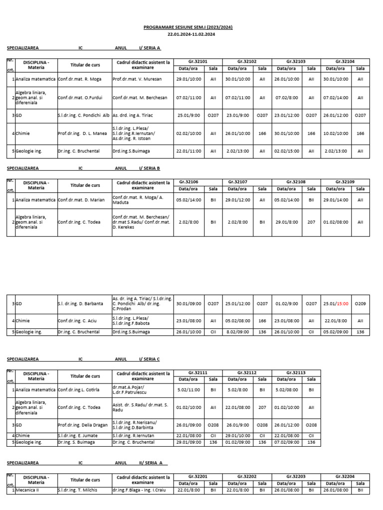Licenta programare sesiune sem i 2023 2024 pdf