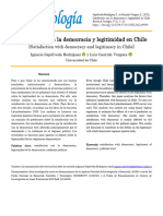 Satisfacción Con La Democracia y Legitimidad en Chile Sepulveda y Garrido