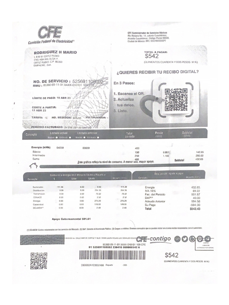 Comisión Federal de Electricidad® | PDF