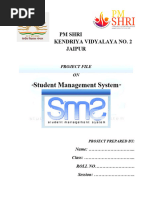 PROJECT FILE of Student Management System