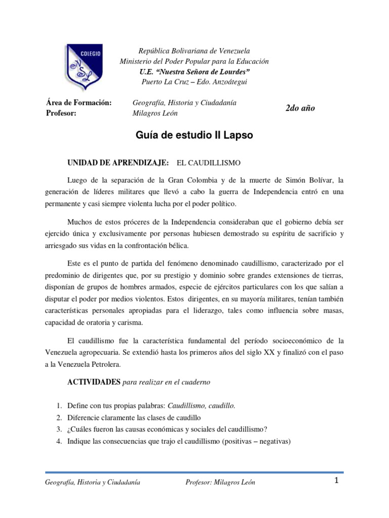 Guc3ada de GHC 2do II Lapso | PDF | Europa | Asia