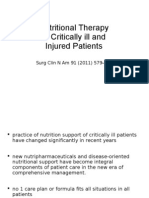 Nutritional Therapy in Critically Ill and Injured Patients (JC&S4) 102011216134
