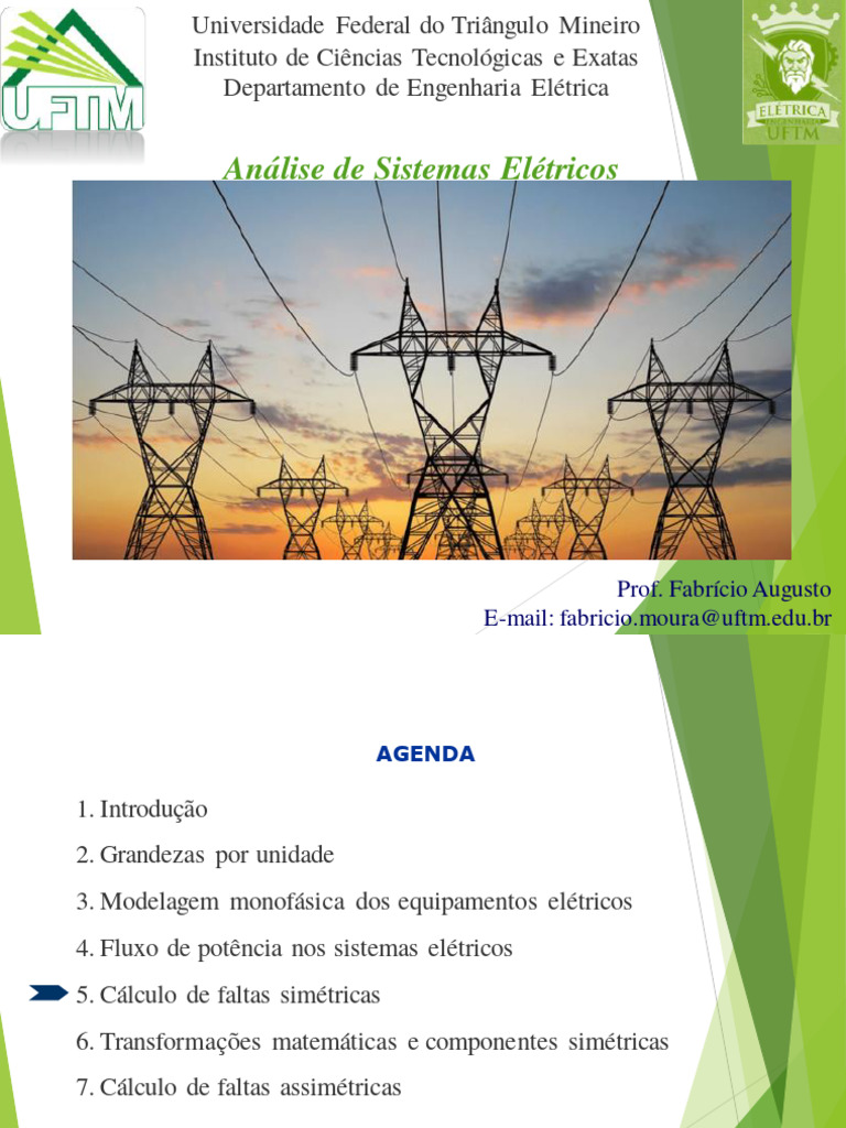 Cálculo de Faltas em Sistemas Elétricos | PDF | Rede elétrica ...